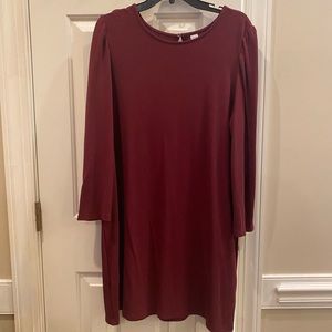 Old Navy Burgundy/Wine Tunic Dress XL